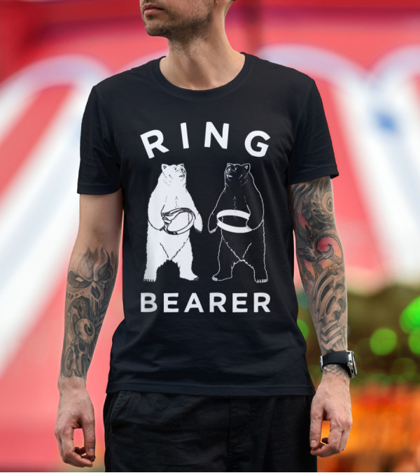 Premium T-Shirt: Ring Bearer Bears Holding Rings T-Shirt Ring Bearer Bears Holding Rings T-Shirt