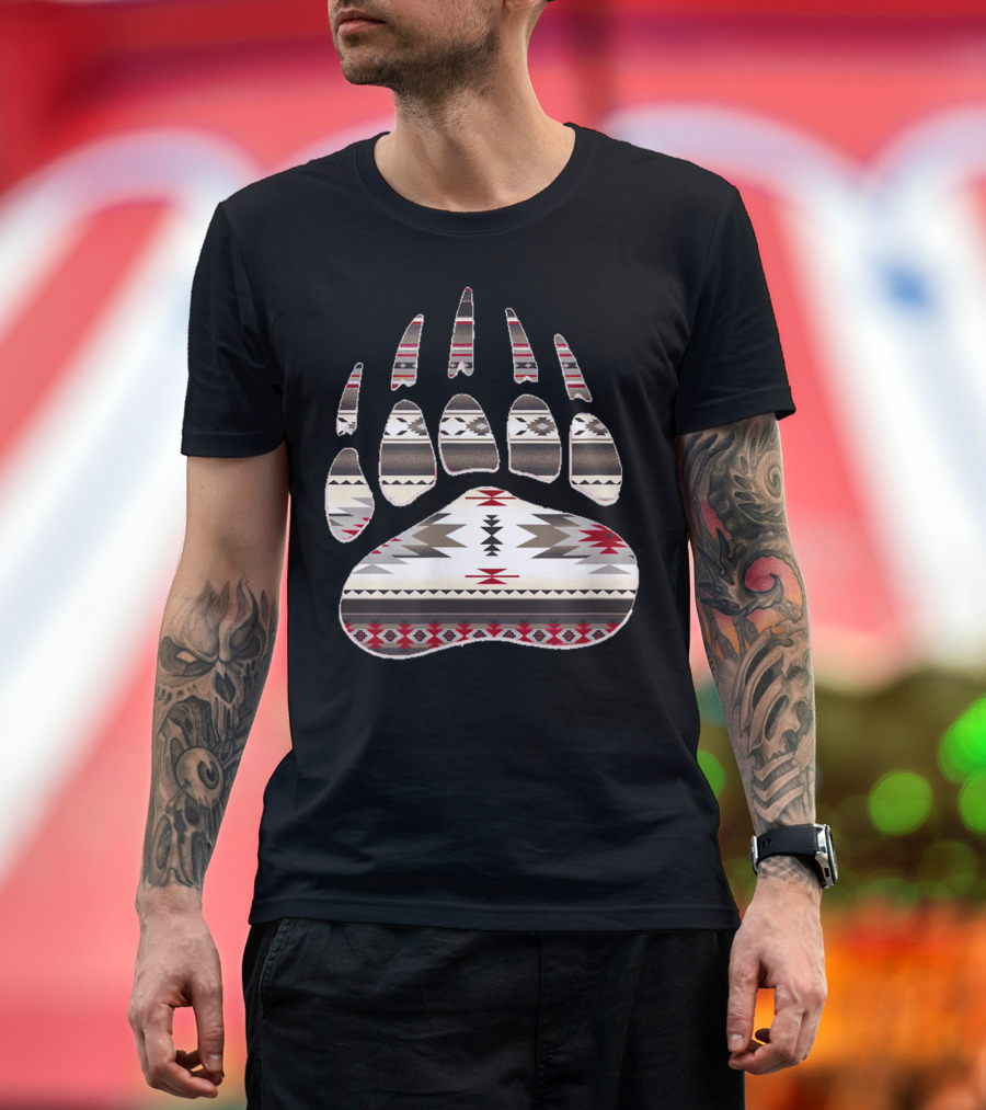 Bearpaw Aztec Southwestern Tribal Indian T-Shirt