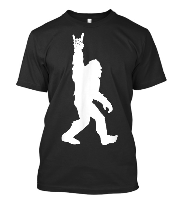 Rock And Roll Sasquatch Bigfoot Believers Iconic Pose T-Shirt