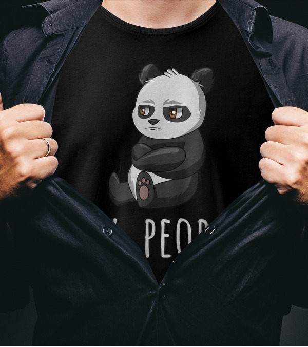 Ew People Panda Introvert Antisocial Sarcastic Mood T-Shirt
