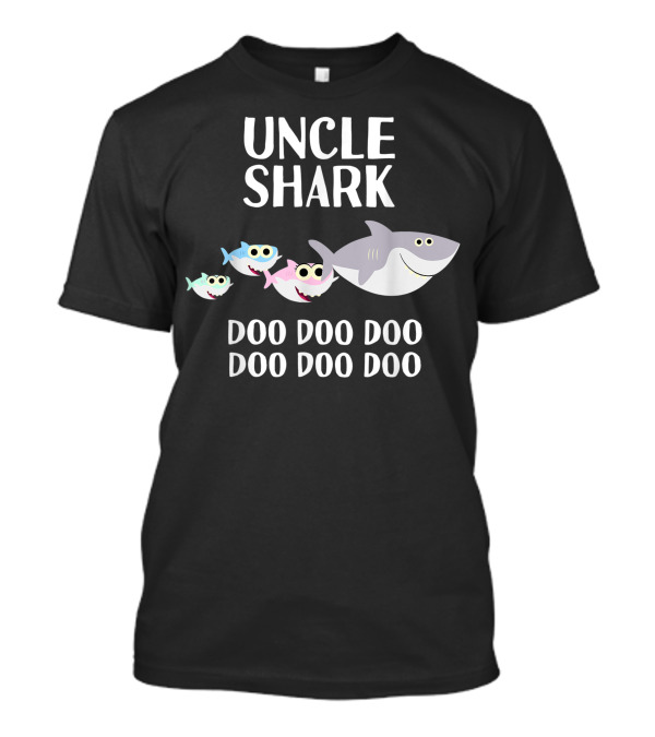 Uncle Shark Doo Doo Doo Mens T-Shirt