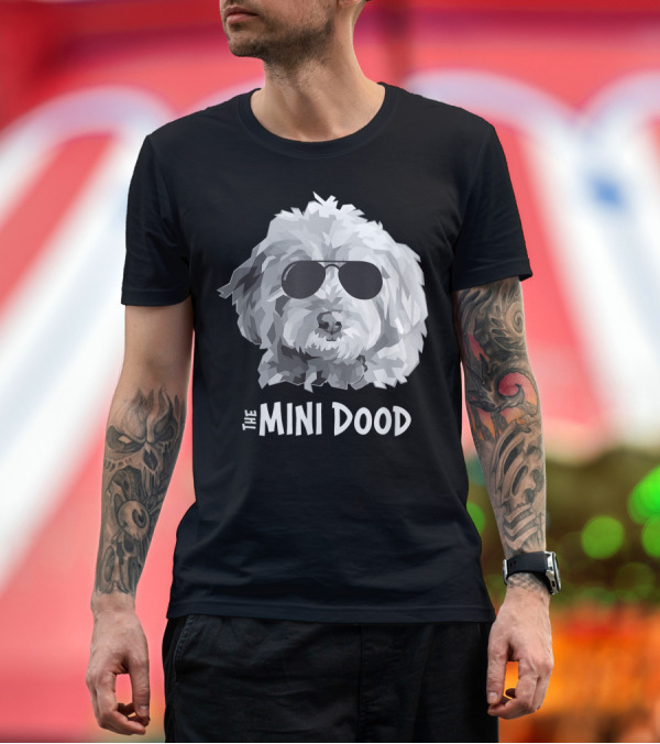 Premium T-Shirt: The Mini Dood Sunglasses Goldendoodle Labradoodle T-Shirt The Mini Dood Sunglasses Goldendoodle Labradoodle T-Shirt