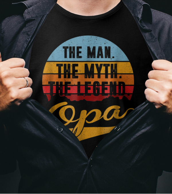 The Man The Myth The Legend Opa Vintage T-Shirt