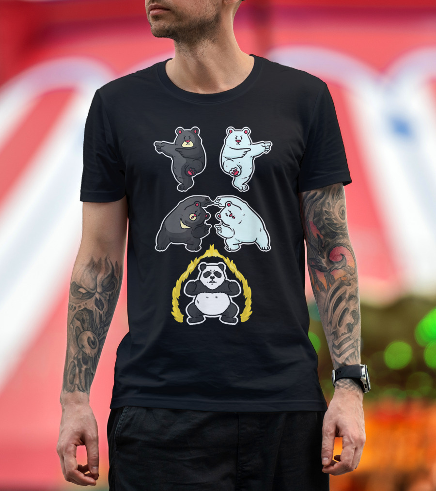 Panda Fusion Bear Transformation T-Shirt