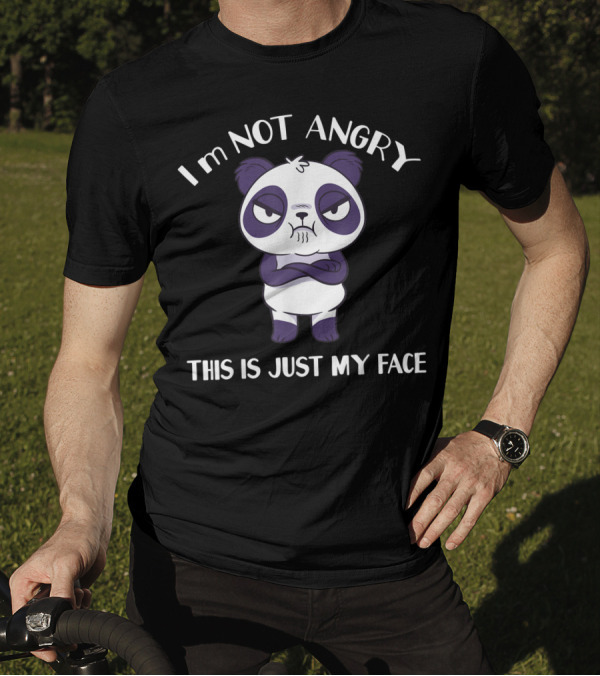 I'm Not Angry Panda This Is Just My Face T-Shirt