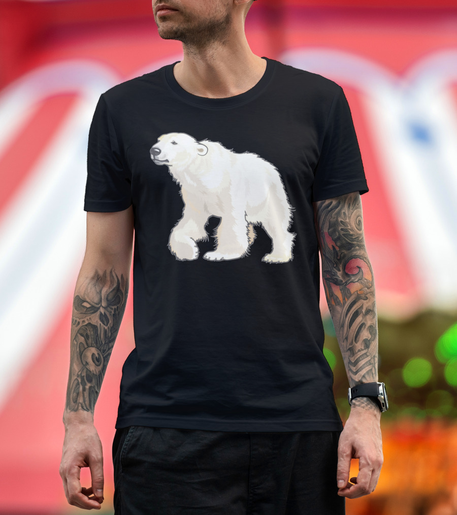 Polar Bear Arctic Animal Realistic T-Shirt