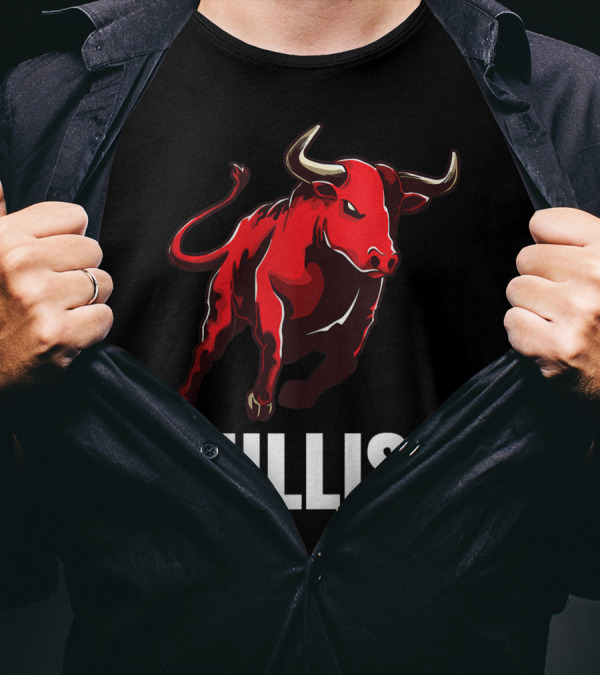 Bullish Stock Market Bull Trader Options Forex Crypto Wall T-Shirt