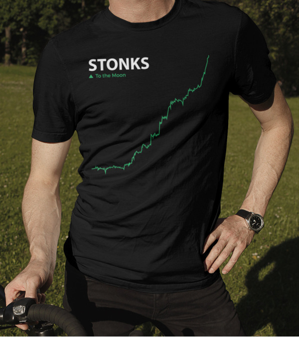 STONKS To The Moon Stock Day Trader Stonks T-Shirt