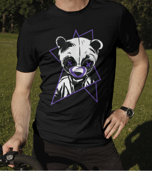 Teddy Bear X Eyes Matching Jordan 12 Dark Concord T-Shirt