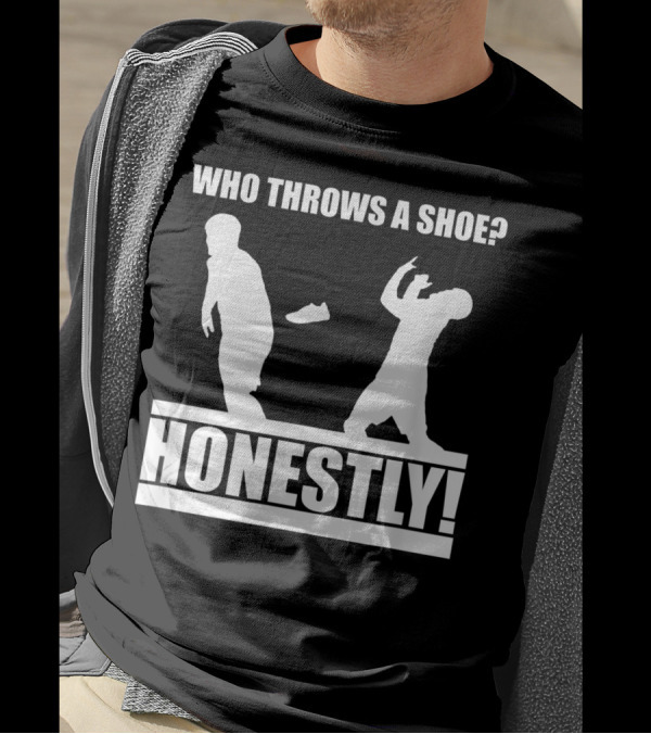 Who Throws A Shoe Honestly Silhouettes Challenge T-Shirt