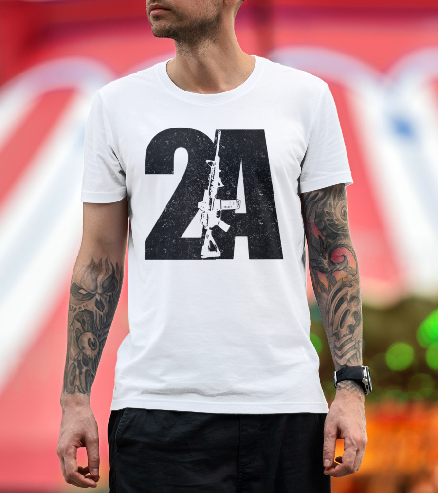 2A AR15 Second Amendment Patriotic Gun Support T-Shirt