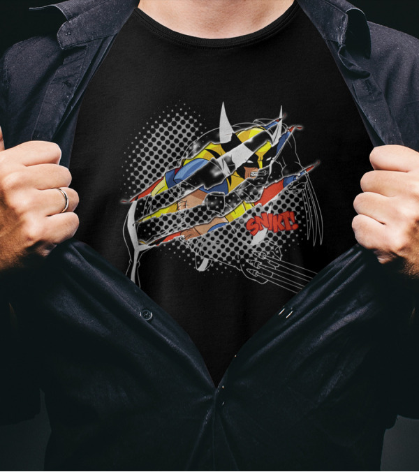 Marvel X Men Wolverine Snikt Logan Claw Marks T-Shirt