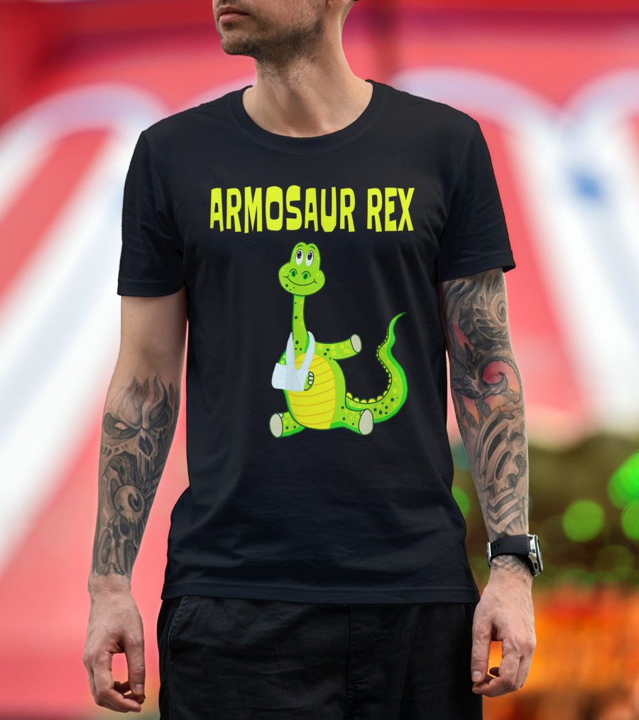 ARMOSAUR REX Broken Arm Dinosaur T-Shirt