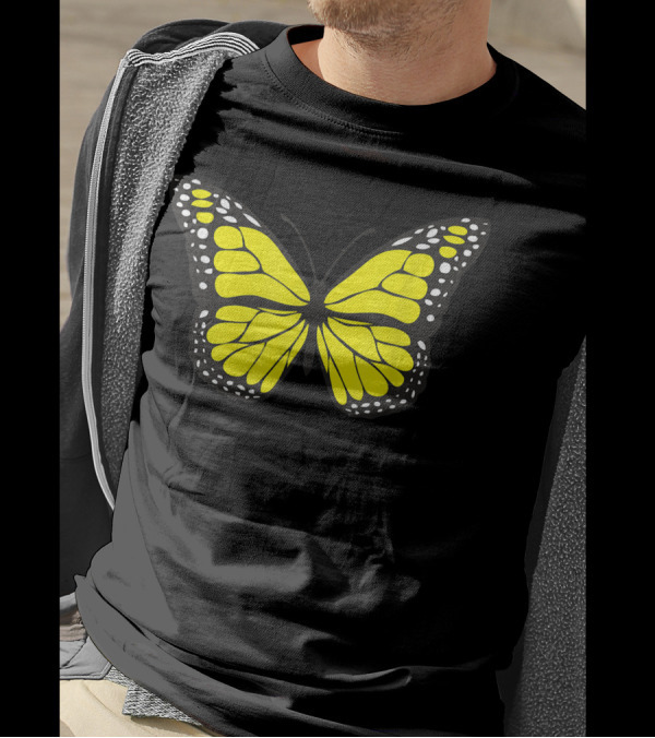 Beautiful Yellow Magic Butterfly T-Shirt