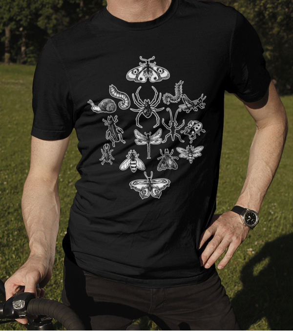 Bug Bug Lover Insect Snail Spider Dragonfly Beetle Ladybug Moth T-Shirt