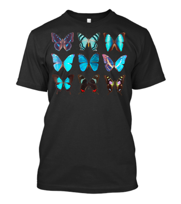 Butterfly Lover Colorful Butterflies Entomologist Science Collection T-Shirt