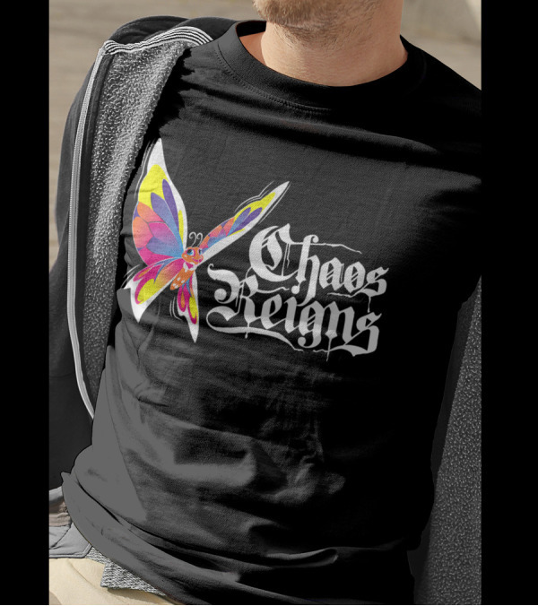 Chaos Reigns Metal Butterfly Effect T-Shirt
