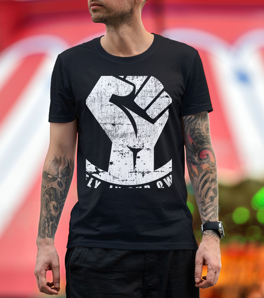 Introvert Introverts Unite Separately in Our Own Homes Fist T-Shirt