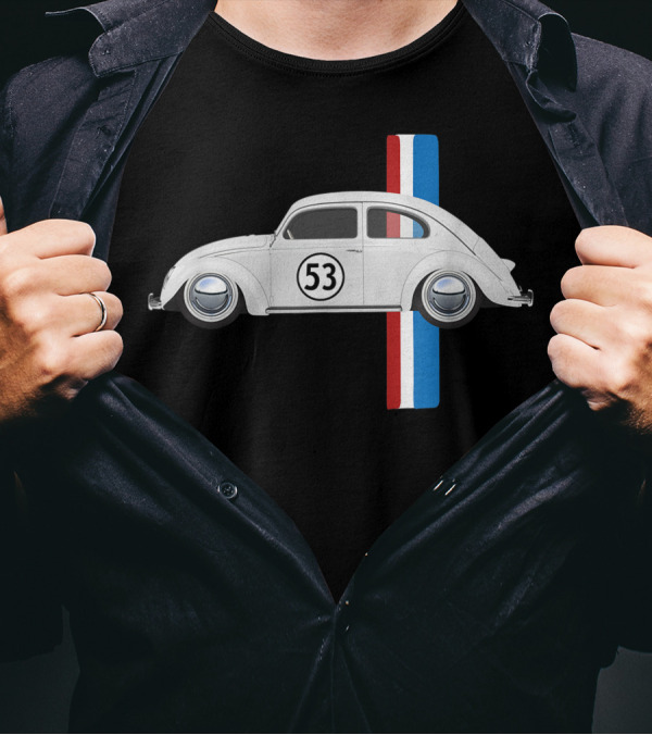 Classic Vintage Car 53 Buggy Beetle Herbie Oldtimer Retro Racing T-Shirt