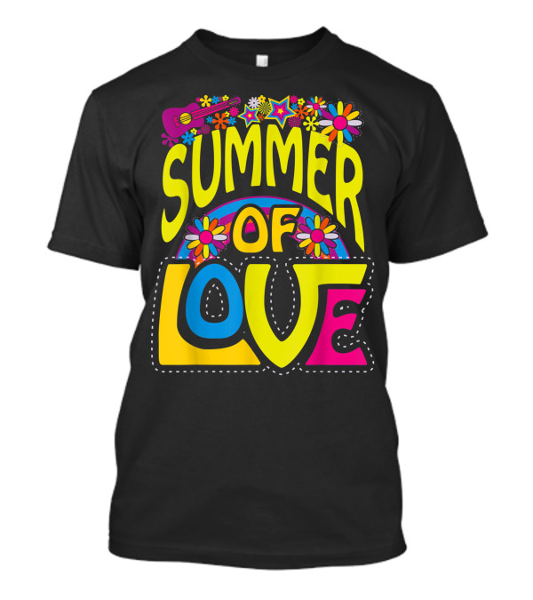 Summer Of Love Groovy 60s 70s Hippie Colorful Vibes T-Shirt