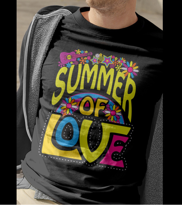 Summer Of Love Groovy 60s 70s Hippie Colorful Vibes T-Shirt