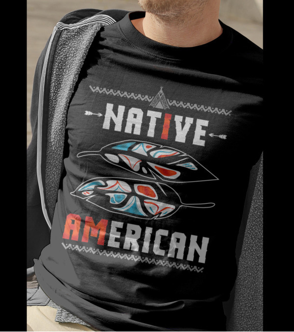 Native American Mystical Feather Geronimo T-Shirt