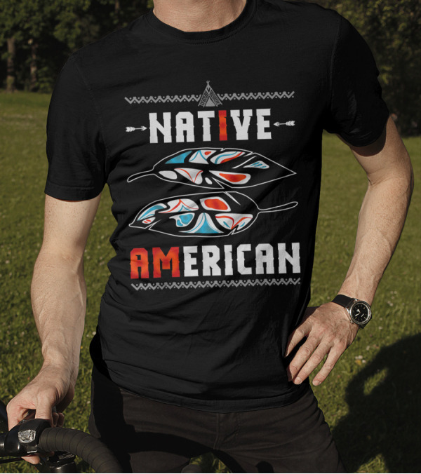 Native American Mystical Feather Geronimo T-Shirt