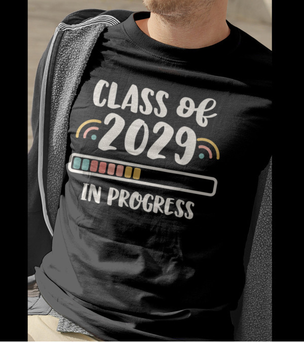 Class Of 2029 In Progress Loading Bar Progression T-Shirt