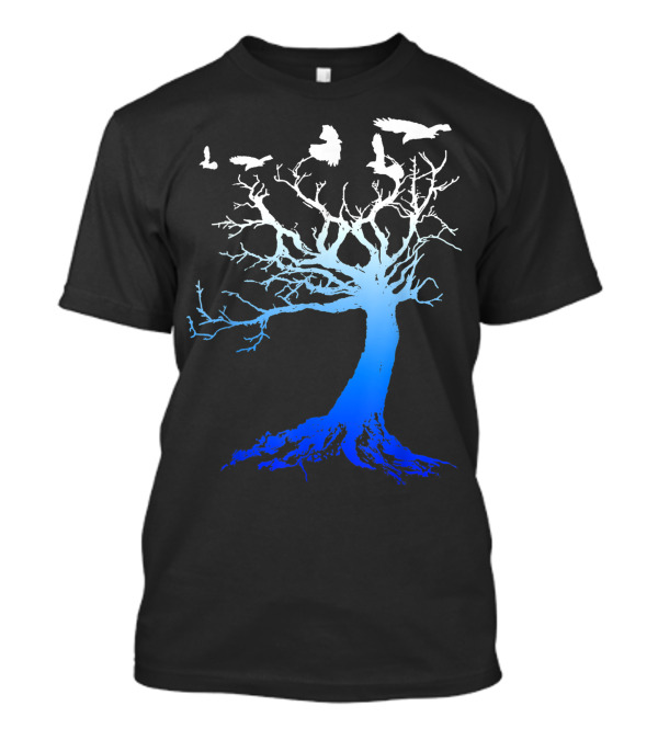 Raven Tree Of Life Gothic Artistic Vibe Ravens T-Shirt
