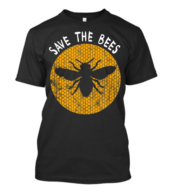 Save The Bees Honeycomb Beekeeping Lover T-Shirt