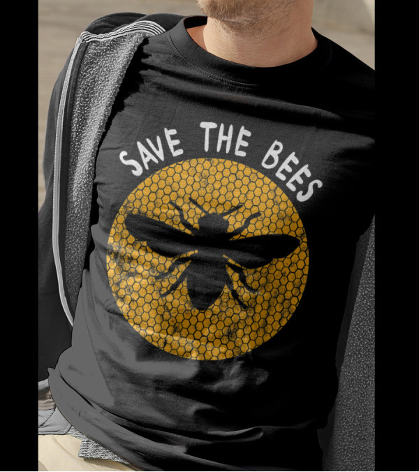 Save The Bees Honeycomb Beekeeping Lover T-Shirt