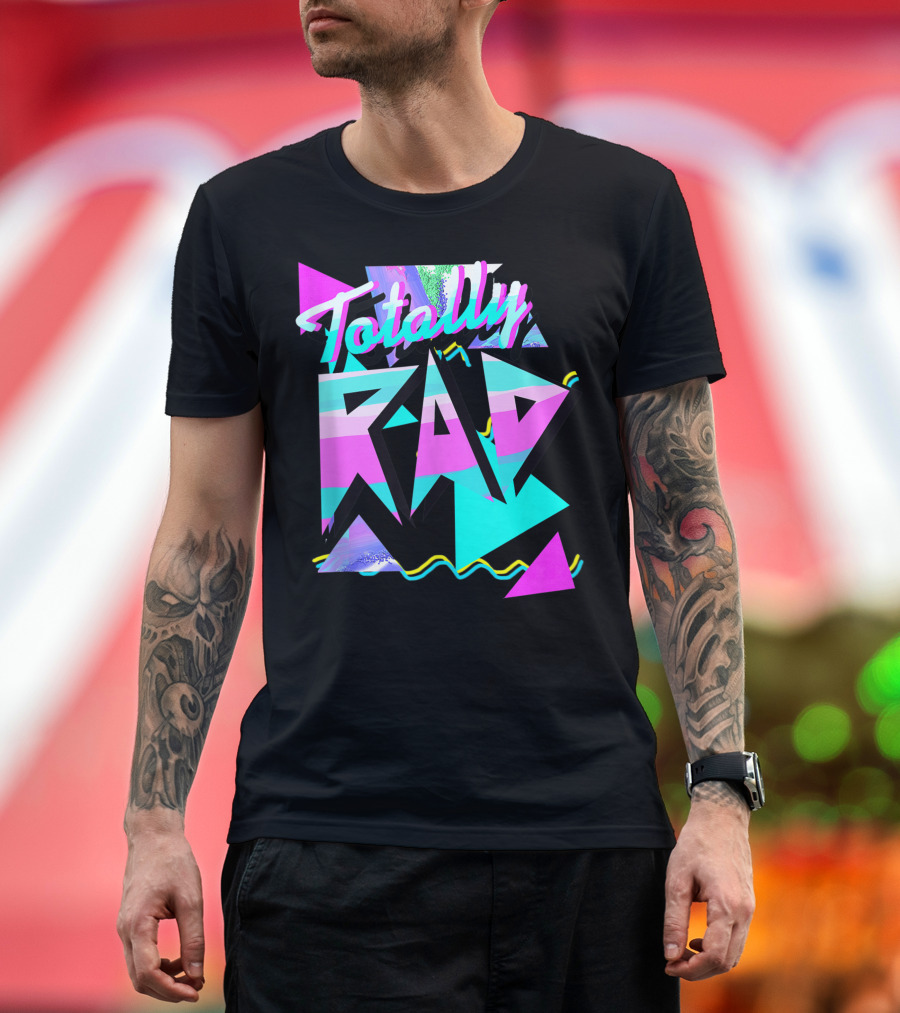 Totally Rad 1980S Style Hipster V101 80S Casual T-Shirt