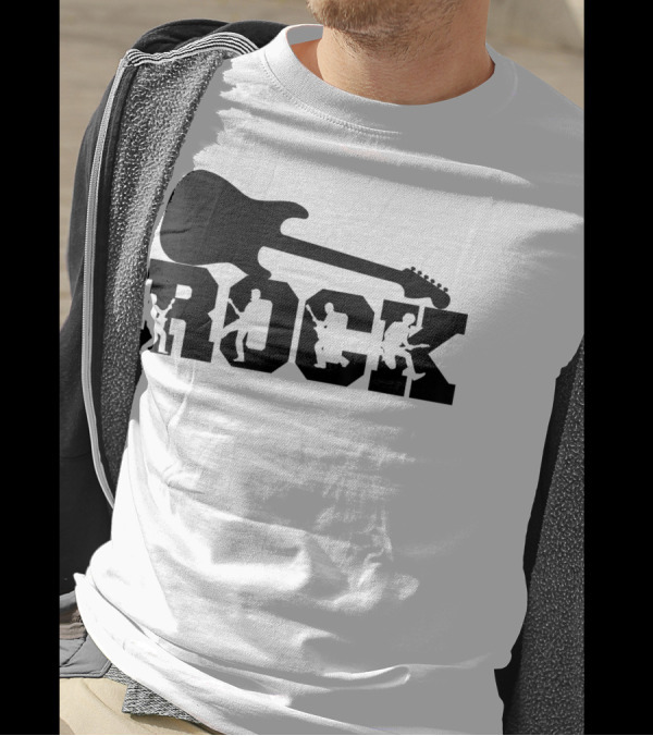 Rock And Roll Guitar Characters Rocking Out T-Shirt