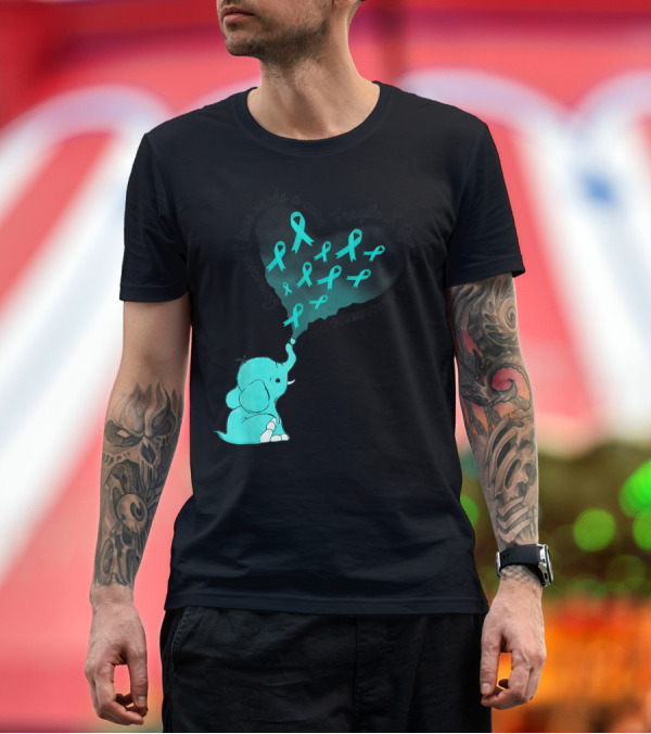 Premium T-Shirt: Someone I Love Needs A Cure Fragile X Syndrome Awareness Elephant and Teal Ribbons T-Shirt Someone I Love Needs A Cure Fragile X Syndrome Awareness Elephant and Teal Ribbons T-Shirt