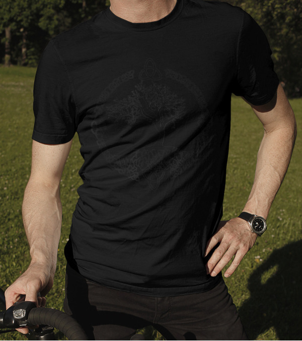 Yggdrasill Tree Of Life Celtic Knot Dark T-Shirt