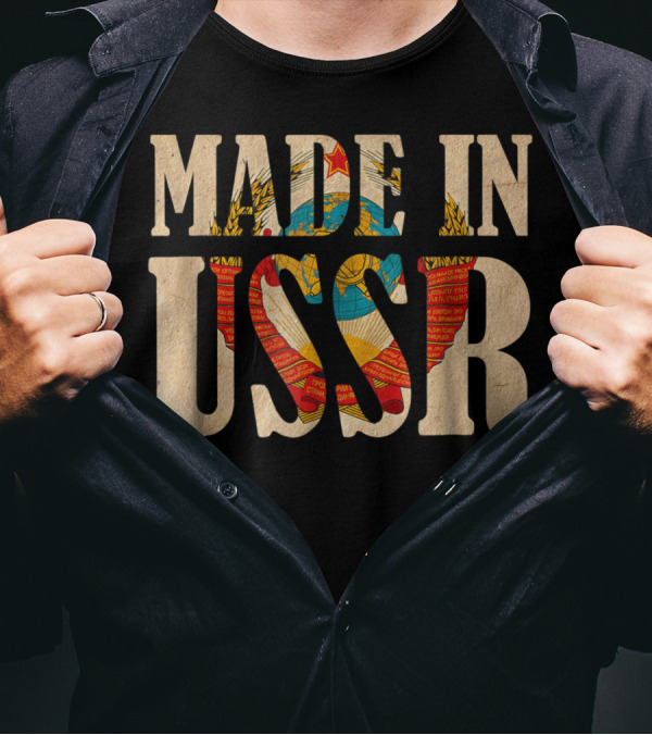 Made In USSR Soviet Union Coat Of Arms T-Shirt