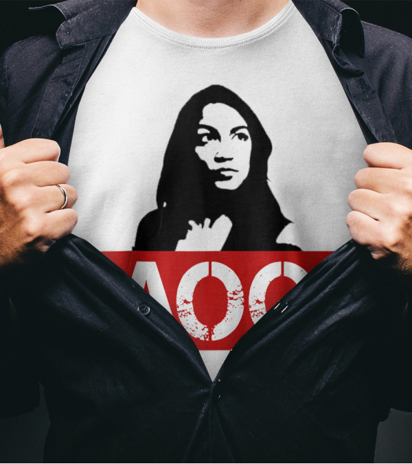 AOC Ocasio Cortez Liberal Feminist Democrat Fun T-Shirt