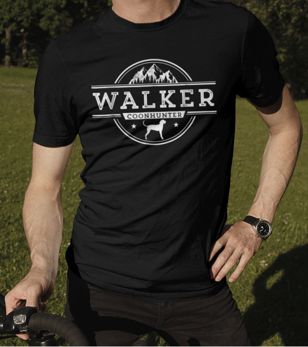 Walker Coonhunter Treeing Walker Coonhound With Mountain T-Shirt