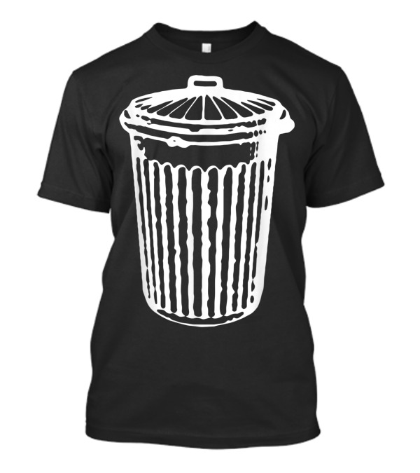 Fun Trash Can Garbage Day Retro Sketch T-Shirt