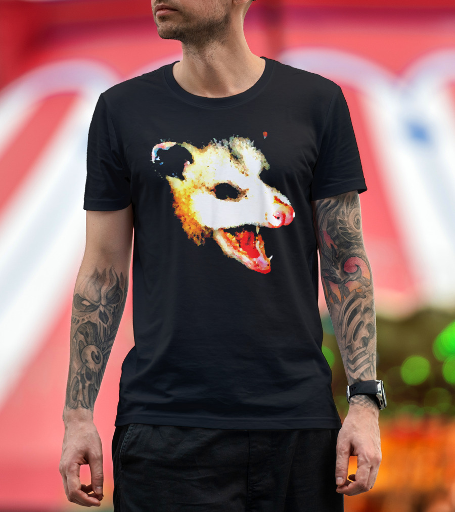 Possum Face Bold Vibrant Animal Artistry T-Shirt