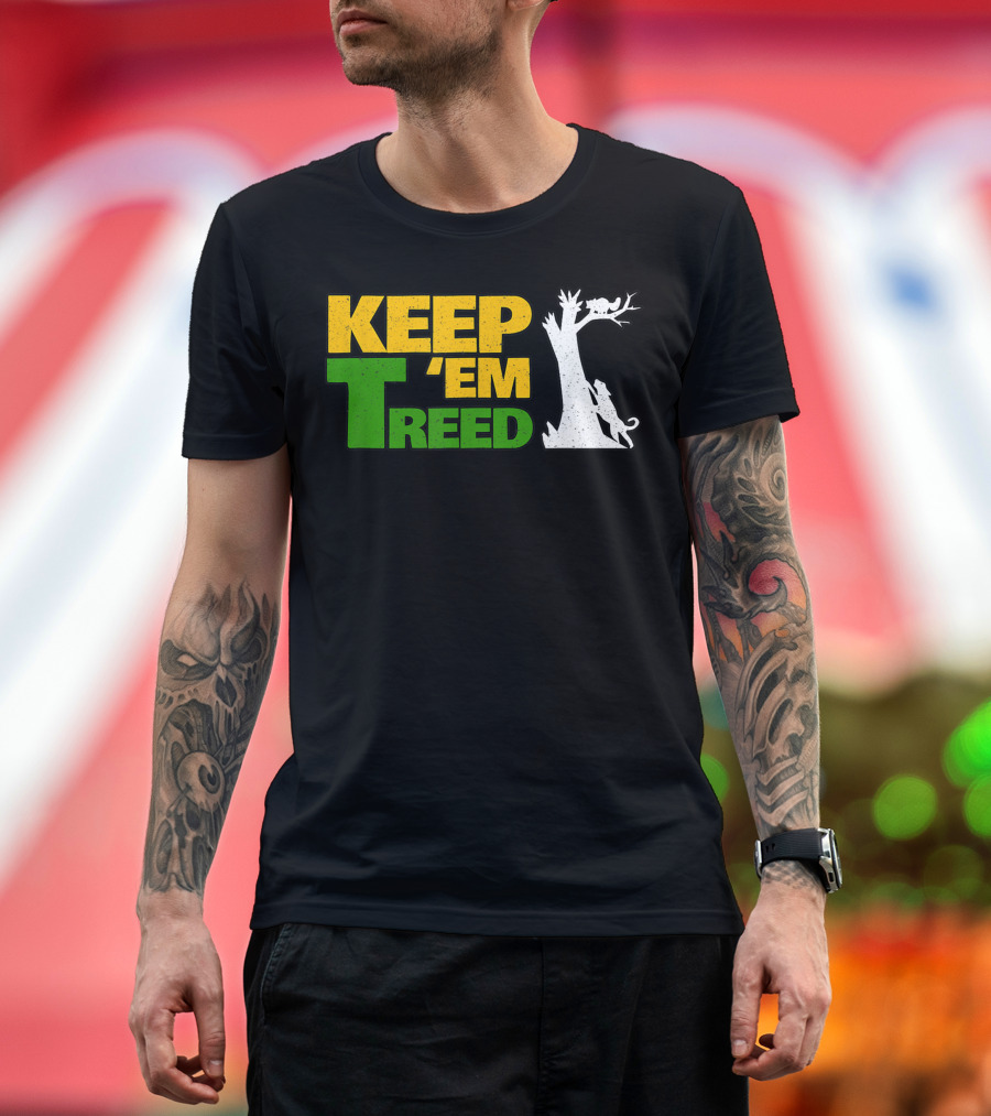 Keep Em Treed Vintage Raccoon Coon Hunting T-Shirt