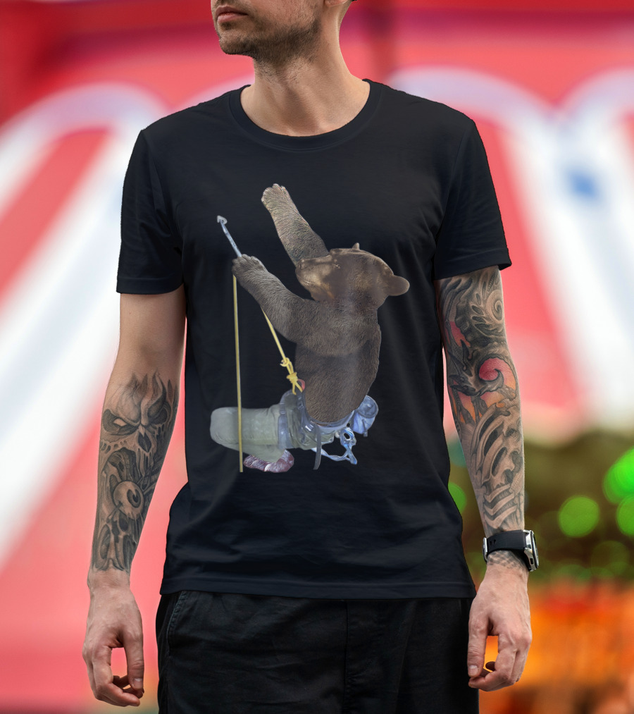 Behrbones Climbing Bear with Ice Axes and Harness T-Shirt