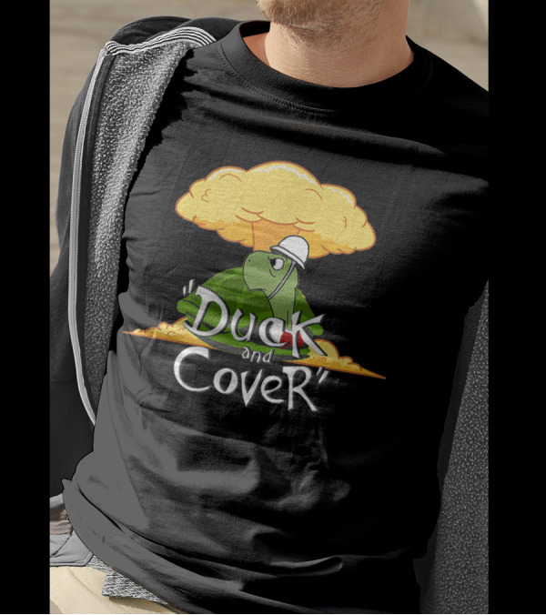 Bert The Turtle Duck And Cover Nuclear Explosion Safety T-Shirt