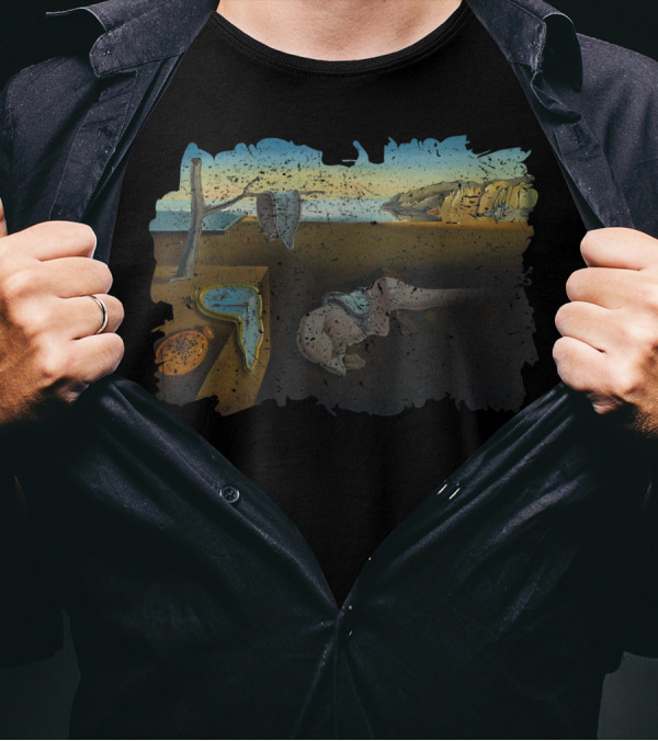 Distress Melting Clocks The Persistence Of Memory Salvador Dalí T-Shirt