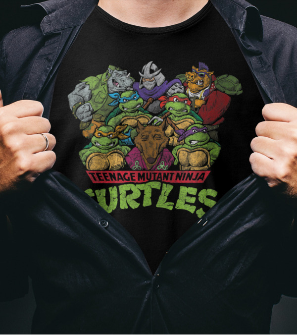 Teenage Mutant Ninja Turtles All Characters And Villains T-Shirt