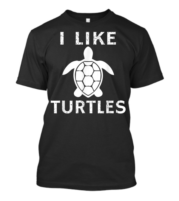 I Like Turtles Vintage Tortoise Reptile T-Shirt