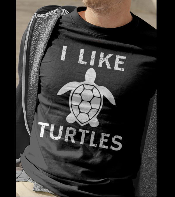 I Like Turtles Vintage Tortoise Reptile T-Shirt