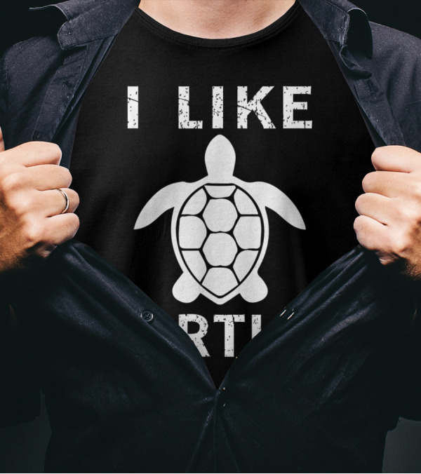 I Like Turtles Vintage Tortoise Reptile T-Shirt