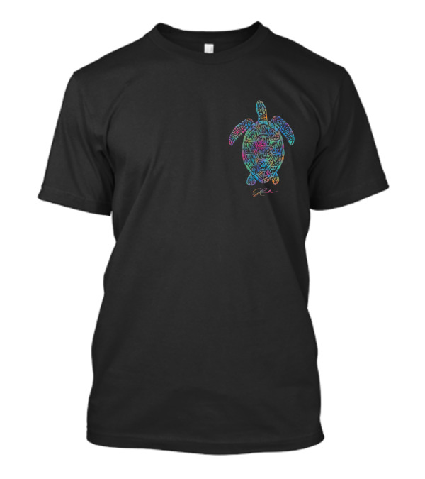 Jcombs Sea Turtle Slipstream Vibrant Two Sided T-Shirt
