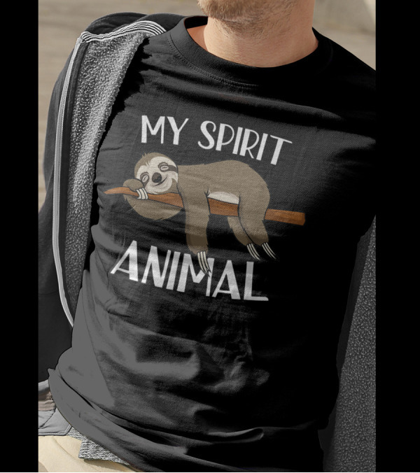 My Spirit Animal Sloth Napping Lazy T-Shirt